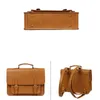 Women British Leather Handbag Business Briefcase Men 13 3 Laptop Bag Schoolbag Male Shoulder Textbook s 220216302g