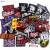 Free Shipping Custom Patches Iron On Patches For Clothing Motorcycle Biker Patches Embroidered Badges Jacket Accessories Stripe Sticker