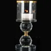 set Crystal Candle Stick Holders Stand Coffee Table Living and Dinning Room Candlestick Table Centerpieces for Candles 220208