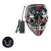 10 stylów Cool Halloweenowa maska ​​LED Maska oświetlenie przerażające maski czaszki dla dorosłych dzieci Halloween Rave Party Straszne maski Wholea552771348