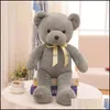 Nadziewane Pluszowe Zwierząt Zabawki Prezenty Little Bear Cartoon Dolls Kawaii Zwierząt Lalki Dzieci Zabawki Boże Narodzenie 35 CM 10 Kolory Z5650 Drop Dostawa 2021 W