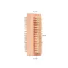 Wooden Natural Boar Bristle Brush Double Sided Nail Brush SPA Manual Cleaning Massage Brushes