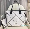 Saco composto de luxo designer bolsa couro genuíno tote sacos ombro mm qualidade superior crossbody messager shopping bagss womenes