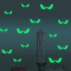 Naklejki ścienne 2022 Świecące w ciemnych oczach Szklana naklejka Party Festiwal Halloween Dekoracje Naklejki Luminous Ozdoby domowe