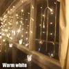 48 LED LED Farfalla led stringa 315CMx50CM AC220V Tenda impermeabile Luci natalizie Anno di Natale Ghirlanda Decorazioni di nozze UW 201201