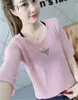 2020 aushöhlen Tops Frauen Sommer Mode halbe Hülse Pullover Gestrickte Pullover Jumper Top Dünne Stricken Tragen Pullover PZ2027