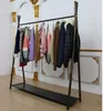 Simple iron floor type clothes rack Commercial Furniture for men and women children's clothing store hat display racks