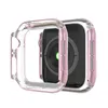 Dubbele Diamond Watch Cover Luxe Crystal PC-hoesjes voor Apple Series SE 6 5 4 3 44mm 40mm 42mm 38mm Case4324668