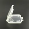 Speicherkartenetui Transparente SD-Speicherkartenboxen Kunststoff-Speicher-Einzelhandelspaket TF-Kartenverpackung Aufbewahrungshüllen DH0896