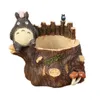 7-estilo cartoon bonito totoro flor fazenda decoração resina creativo artesanato plantadores home office jardim suculento planta plantas y200709