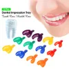 12PCS歯科インプレッショントレイプラスチックU形状歯ホルダーオートクレーブ可能な器具歯成形口頭ケアツール6249632