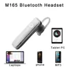 Casque Bluetooth sans fil universel M165 TWS Écouteurs étanches Casque Écouteur mini 4.0 Casques stéréo Écouteurs BT mains libres pour smartphones Freeship