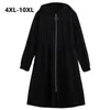 Plus Size Women Windbreaker Casaco Outono Inverno Slim Long Trench Coats Mulheres Black Overed Sobered Trenchcoat Vrouwen LJ201021