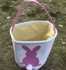 Cesto Coniglio Pasquale Borse Coniglietto Pasqua Coniglio Borsa Tote Tela Stampata Cestini Caramelle Uovo 4 Colori