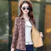 New Women Wool Thicken Xadrez Camisas Femininas M-5XL Flannel Manga Longa Blusas Algodão Cashmere Camisa Inverno Bolsos Slim Tops H1230