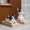 Roogo Dog Animal Door Stops Wedge Door Stopper Creative Block Home Office Enfants Chambre Porte de sécurité Figurines miniatures mignonnes 201013