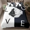 Homesky Róża Kwiat Pościel Zestawy 2/3 Sztuk Królowa Queen Rozmiary Piękna kobieta Duvet Cover Set Druku Zestawy Comforter Zestawy Pościel Zestawy C0223