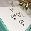 Oryginalny pudełko Pure 925 Srebrny Klasyczny Stadnina Kolczyki Szczęśliwe Smiles Miłość Kobieta Projektant Smilling Cyrkon Paznokcie Uchodów Luksusowy Hurtownie Moda Uśmiech Biżuteria Kolczyki