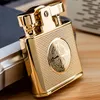 Honest Luxury Waterproof Windproof Kerosene Lighter Retro Copper Cigarette Cigar Lighter Men's Smoking Tool Men Gift Gadgets