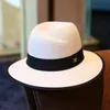 Chapeaux français de luxe, grand chapeau de paille pour femmes, chapeau formel avec lettres imprimées, casquette de bassin, chapeau de plage de vacances pour dames