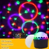 Mini Kristal Sihirli Top Lambası Bluetooth Hoparlör Müzikal LED Sahne Aydınlatma Disko Topu Projektör Parti Işıkları USB Şarj Gece Işıkları