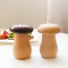 Solid Wood Toothpick Holder Toothpick Storage Box Kitchen Portable Mushroom Toothpick Dispensers Home Restaurant Supplies LX3201