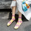 Men's Socks Daisy Tie-Dye Cotton Men's Fashion Casual Sports Hip-Hop Harajuku Street Clothing Comfortable Breathable Unisex35-431