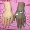 1PAIR 26cm Feamle Hand Ranequin Body Doll Manicure Props Jewelry Art Dark Prolection Halloween Woman Finger S4 C730
