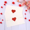 أحمر شكل قلب تسميات عيد الحب ورقة التعبئة والتغليف ملصقا الحلوى جرى حقيبة هدية مربع التعبئة حقيبة الزفاف أنا بوصة 2.5 سنتيمتر 500 قطع / لفة HH22-01