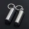 Portable Lighter Keychain Accessory Waterproof Durable Alloy Metal Flint Fire Matches Bottle Keychain Kitchen Tools Keychain2008229