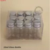36 stks / partij 10 ml glazen monsterfles met aluminium dop 1 / 3oz lege pot cosmetische containers 10 g kleine pot navulbare verpakking van het pakketten