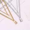 Nuovissima collana con pendente a forma di lucchetto di lusso placcato in oro 18 carati da donna amanti dell'acciaio inossidabile accessori regalo per feste in acciaio inossidabile all'ingrosso di alta qualità