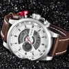 Mens Watch Leather Waterproof Quartz Watches Men Big Dial Analog Digital Man Military Sport Wristwatch Relogio Masculino