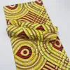 Gute Qualität Weiche Goldene Afrikanische Echt Wachs Druckt Stoff Baumwolle Material Ankara Pagne Grüne Farbe Für Hochzeit Kleid Geschenk