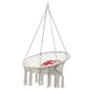 Round Hammock Swing Hanging Chair Outdoor Indoor Furniture Hammock Chair for Garden Dormitory Child Adult with Tools 1009