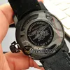 Nieuwe Master Compressor Q2018470 2018470 Automatische Herenhorloge Zwarte Wijzerplaat Pvd Zwarte Stalen Kast Lederen Band Horloges STJL SwissT241c