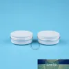 50pcs / Lot atacado 30g vazio Jar alumínio pequeno Mulheres Cosmetic Container Branco Vial 1OZ garrafa reutilizável 30ml Embalagem