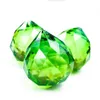 5 pezzi 30 mm cristallo verde Suncatcher lampadario pendente sfere sfaccettate sfere di vetro prisma arcobaleno creatore per la decorazione domestica di nozze H jllVYb