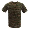 Mege Camuflagem Militar Camuflagem Respirável T-shirt de Combate, Homens T-shirt de Algodão de Verão, Army Camo Campo Tees G1222