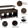 Amerikaanse stock heffen top salontafel moderne meubels verborgen compartiment en lift tafelblad bruin A44