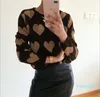 Pulls pour femmes Miss automne et hiver décontracté col rond amour manches longues cheveux féminins