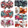 Große Baby-Bogen-Blumen-Stirnband Big Bowknot Headwrap Kinder Bow für Haar Baumwolle Breiten Kopf Turban Infant Newborn Stirnband