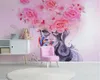 Beibehang anpassad stor 3D tapet modern graffiti blommig färgglad sexig skönhet oljemålning bakgrund vägg tapeta