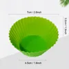 12 PZ / Set Silicone Torta Stampo Formatura rotonda Muffin a forma di cupcake Stampi da forno Cucina Cucina Cucina Bakeware Maker Diame Torta Decorating Strumenti CFYL0161