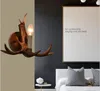 Personality Antler Art Wall Lamp Parlor Estudo Estudo Corredor Corredor Decorativo Sconce Restaurante Café Bar Parede Iluminação Montada