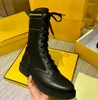 2022 Women Boots Knitted Stretch Martin Booties Black Leather Knight Short Boots Design Leather Casual Shoes Size35-40