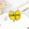 Hot selling cute cartoon personalized letter WUTANG alloy enamel pin badge brooch