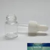 10 Uds 2ml pequeño frasco de vidrio transparente con tapa cuentagotas de vidrio puro pequeña botella cuentagotas de aceite esencial envío gratis