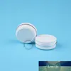 50pcs/Lot Wholesale 30g Empty Aluminum Jar Small Women Cosmetic Container White Vial 1OZ Bottle Refillable 30ml Packaging