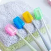 2500 sztuk 500 zestaw przechowywania domu Przenośna Podróż Head Toothbrush Głowa szczoteczka do zębów Case Caps Ochronne Zdrowie Germof Bretowe szczoteczki do zębów Protector 5 sztuk / zestaw